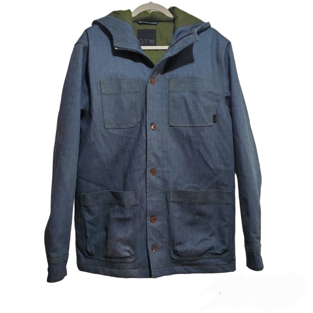 VANS-OTW Collection x Vans Men's Denim Quilt Lined Zipper Button Hooded …